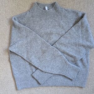 & Other Stories Grey Mockneck Size Small